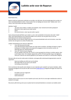 Het organiseren van een ludieke actie