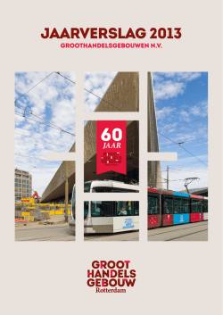 Groothandelsgebouwen jaarverslag 2013