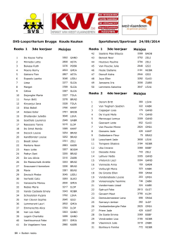 SVS-Loopcriterium Brugge Koude Keuken Sportdienst/Sportraad 24