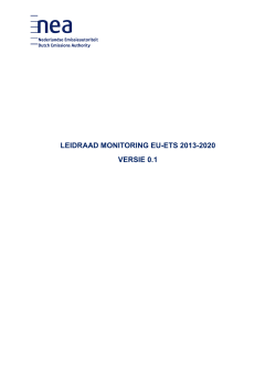 "Leidraad EU-ETS" PDF document | 4,9 MB Hulpdocument