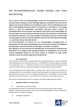 Het EU-eenheidsoctrooi: minder betalen voor
