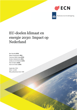 EU-doelen klimaat en energie 2030: Impact op Nederland