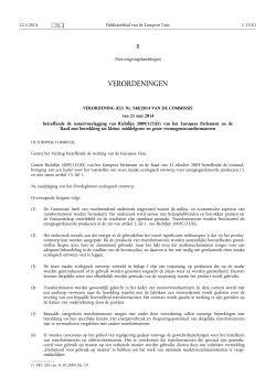VERORDENING (EU) Nr. 548/2014 VAN DE COMMISSIE