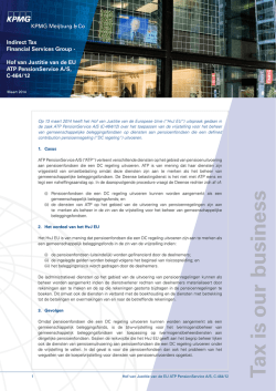 Indirect Tax Financial Services Group