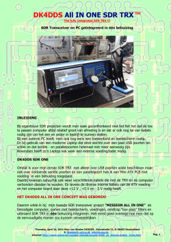 DK4DDS All IN ONE SDR TRX&trade;