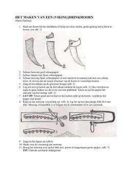 HET MAKEN VAN EEN (VIKING)DRINKHOORN