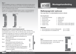 Montagehandleiding Balkespagnolet opbouw