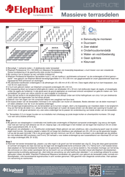 Download leginstructie Composiet Terrasplanken, Terrasplank FSC