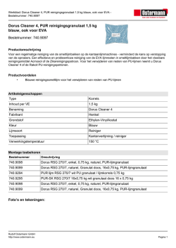 Dorus Cleaner 4, PUR reinigingsgranulaat 1,5 kg