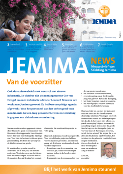 Nieuwsbrief december 2014