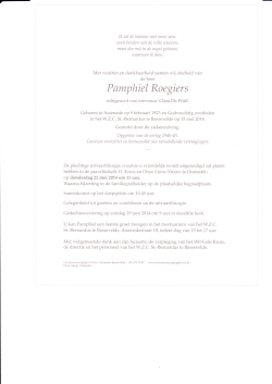 Pamphiel Roegiers - Uitvaartverzorging De Wyn