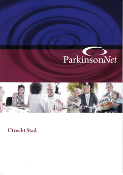 Parkinson folder - Mensendieckpraktijk "Oudwijk"