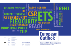 European Outlook - VNO-NCW
