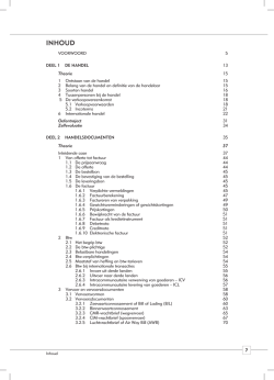 Download hier de volledige inhoudstafel van Handels- en