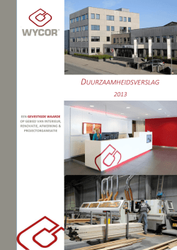 DUURZAAMHEIDSVERSLAG - Global Reporting Initiative