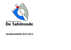 JAARKALENDER 2014-2015