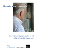 Huurders met dementie voor corporaties - Kenniscentrum Wonen-Zorg