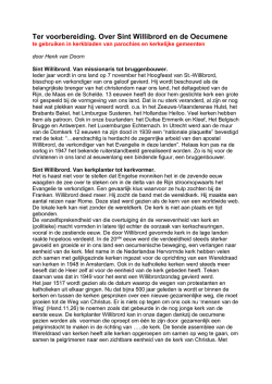 introductie op het thema in het parochieblad