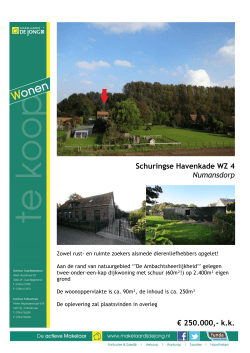 Download Woninginfo Schuringse Havenkade WZ 4 te Numansdorp