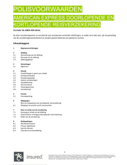 Doorlopende en kortlopende reisverzekering