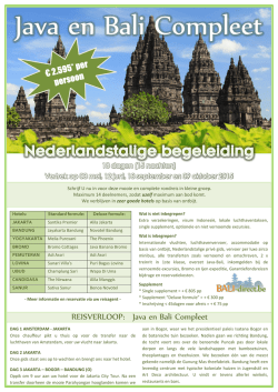 Java en Bali Compleet