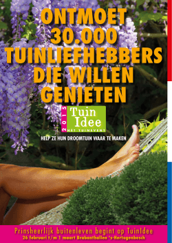 TuinIdee 2015 Brochure