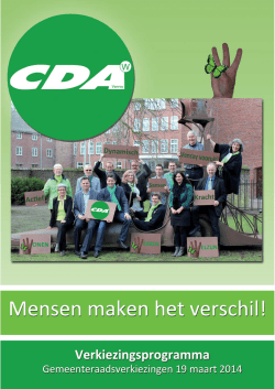 Download het verkiezingsprogramma