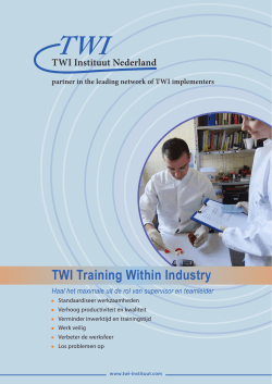 Brochure - TWI Instituut
