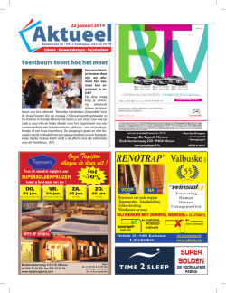 Editie Ninove - 22/01/2014 (week 04)