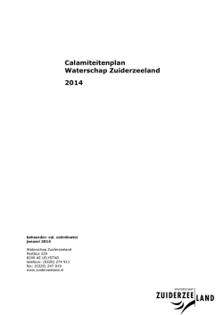 download het Calamiteitenplan 2014