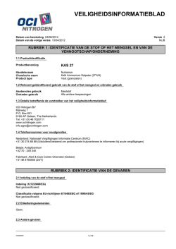 Nutramon-KAS - Veiligheidsinformatieblad