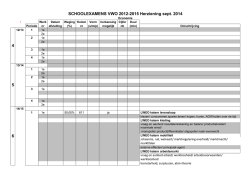 SCHOOLEXAMENS VWO 2012-2015 Herziening sept