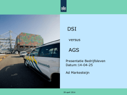 presentatie AGS Douane