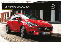 Brochure Nieuwe Corsa