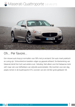 Rijtesten.nl: test Maserati Quattroporte