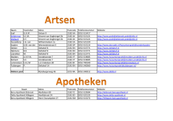 Dokteren en apothekers van Hillegom