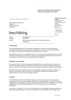 Mayr-Melnhof Eerbeek B.V. Postbus 3 6960 AA Eerbeek Nederland