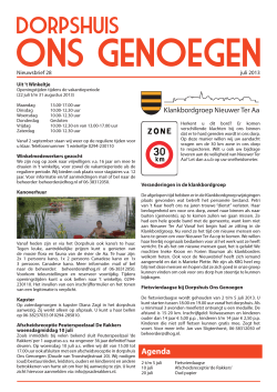 juli 2013 - Info voor en over Nieuwer Ter Aa