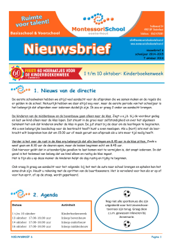 nieuwsbrief 6 - Montessorischool Oosterhout