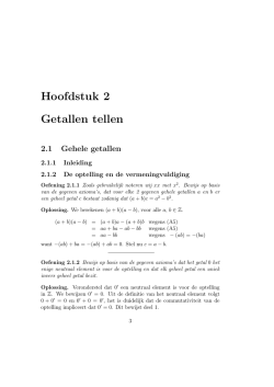 Hoofdstuk 2 Getallen tellen