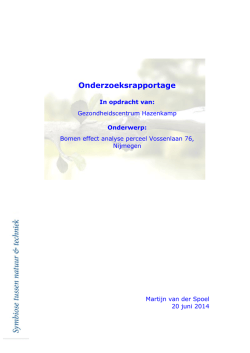 Bomen Effect Analyse