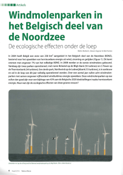 Windmolenparken in het Belgisch deel van de Noordzee