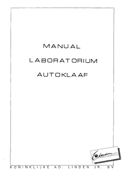 Linden 50 70 autoclaaf manual NL