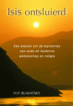 Isis ontsluierd – Deel 1 - Theosofisch Genootschap