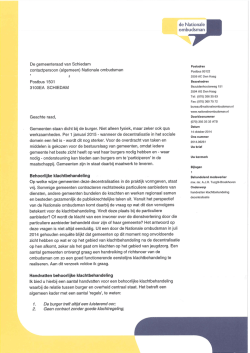 Handvatten klachtenbehandeling decentralisaties