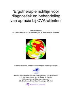 Richtlijn_apraxie - Ergotherapie Nederland