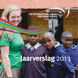 het jaarverslag 2013 - The International Award for Young People