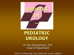 Voordracht Pediatrie - Dr. Breugelmans Urologie