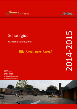 Download de schoolgids - Dr. Herderscheeschool