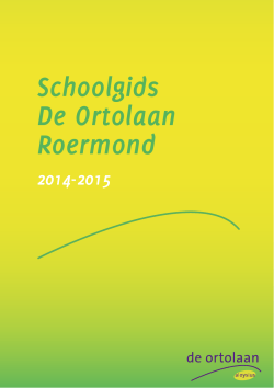 Schoolgids De Ortolaan Roermond